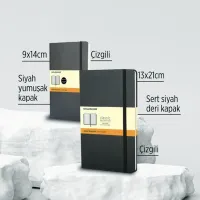 Moleskine Siyah Soft Cover Not Defteri (9x14)