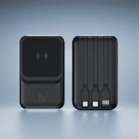 EccoTech  10.000 Mah 15W  Magsafe Wireless Dahili Kablolu Powerbank