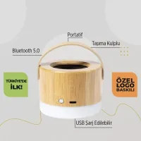 EccoTech %100 Geri Dönüşümlü Materyalden Dizayn Silindir Bluetooth Speaker