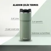 Aladdin Java Thermavac Leak-Lock™ 0,47  LT Çelik Yeşil Termos Bardak