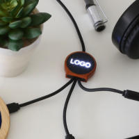 KL95 15W Wireless Sarj Bambu Kablo Type-c Bambu (Çantalı)