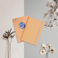 13x21 cm Renkli Sert Kapak Çizgili Defter