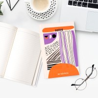 13 x 21 cm Renkli Desenli Kapak Çizgili Defter – Baskısız