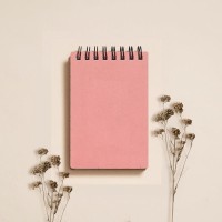 7,5 × 11 cm Ahşap Kapaklı Not Defteri