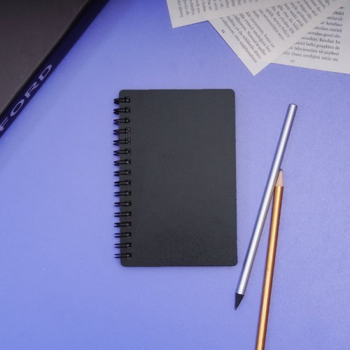 9 × 15 cm Ahşap Kapaklı Not Defteri