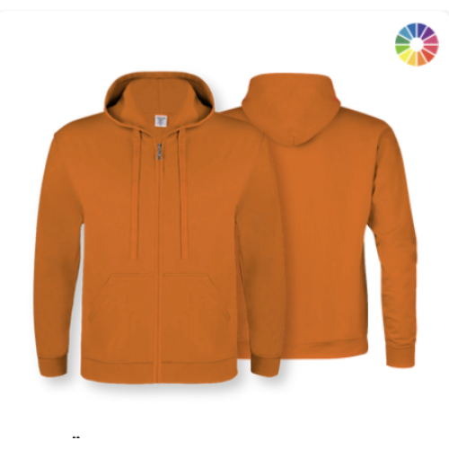 Özel Logo Baskılı Fermuarlı Sweatshirt