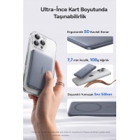 Baseus AM41 Picogo 0.3'' Ultra İnce 5000mAh MagSafe Kablosuz Powerbank