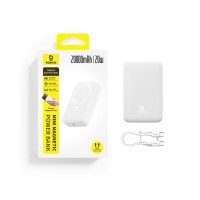 Baseus EnerFill FM41 Mini Manyetik Powerbank 20.000 mAh 20W - Beyaz