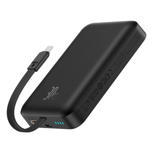 Baseus Magsafe Mini Type-C Kablolu Wireless Powerbank 10.000 mAh 30W - Siyah
