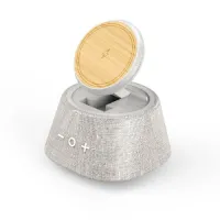 Ekolojik Kablosuz Magsafe Sarj Cihazı+Bluetooth Hoparlör - Siyah