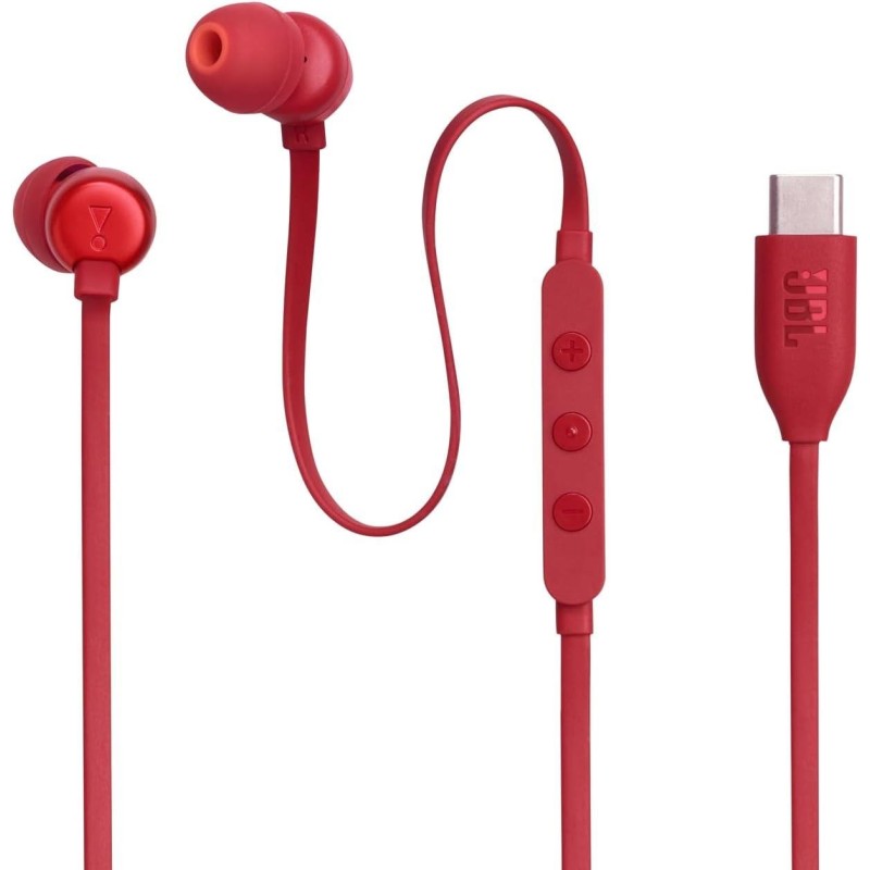 JBL Tune 310C USB-C Kulakiçi Kulaklık - Kırmızı