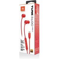 JBL Tune 310C USB-C Kulakiçi Kulaklık - Kırmızı