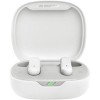 JBL Wave Flex - IP54 ve IPX2 su geçirmez kablosuz kulak içi kulaklık - TalkThru ve AmbientAware teknolojisi - 32 saat pil ömrü - Beyaz