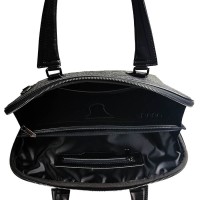 Leather Strap Felt Laptop Document Bag