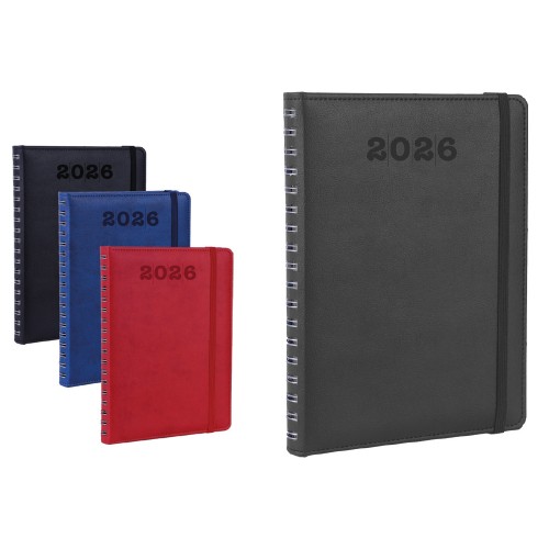 Termoderi Kapaklı Gizli Spiralli Ajanda