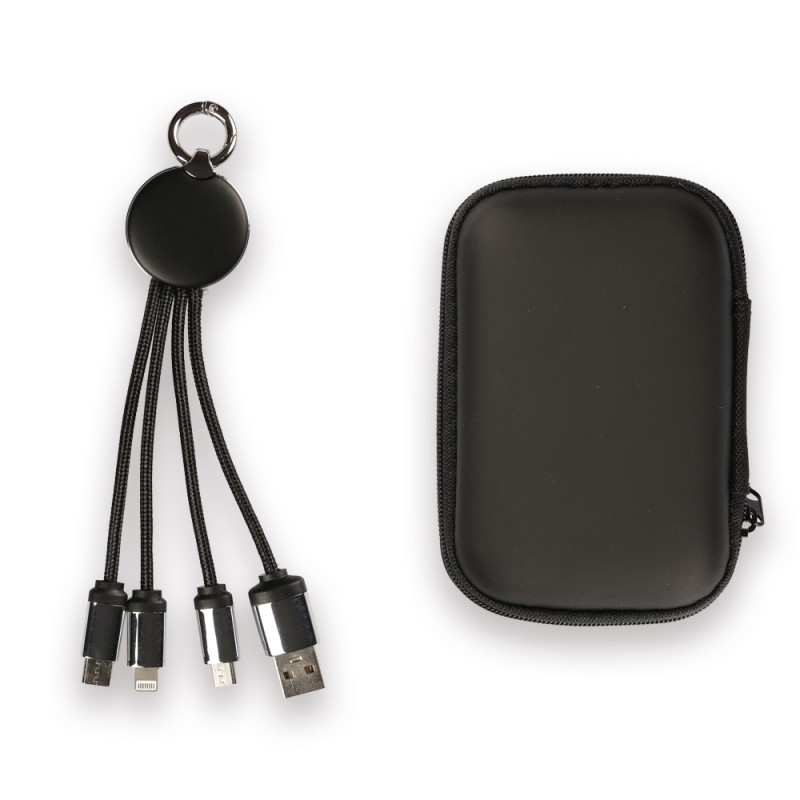 Işıklı Logo Şarj Kablosu (Çantalı)