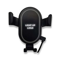 Işıklı Logo Kablosuz Şarj Araç İçi Telefon Tutucu