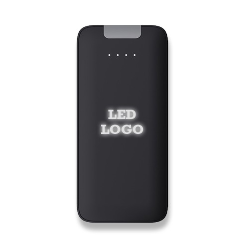 Işıklı Logo Dahili Kablolu Powerbank 10000 mAh
