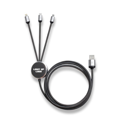 Işıklı Logo Şarj Kablosu