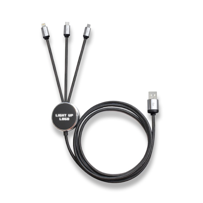 Işıklı Logo Şarj Kablosu