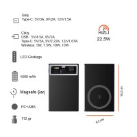 Hızlı Wireless Şarj Magsafe 5000 mAh