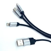 Işıklı Logo Şarj Kablosu (Çantalı)