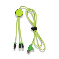 Işıklı Logo Type-C Uçlu Şarj Kablosu