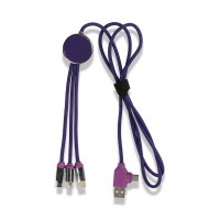 Işıklı Logo Type-C Uçlu Şarj Kablosu