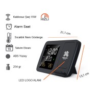 Işıklı Logo Kablosuz Şarj Standı