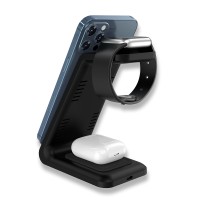 Kablosuz Şarj Standı (Telefon, Saat, Kulaklık)