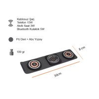 Kablosuz Şarj Standı (Telefon, Saat, Kulaklık)