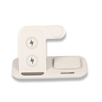 Kablosuz Şarj Standı (Telefon, Saat, Kulaklık)