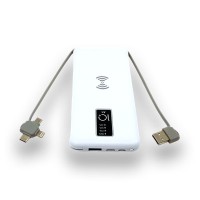 10000 mAh Wireless Powerbank (Dahili Kablolu)