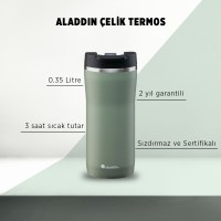 Aladdin Mocca Thermavac Leak-Lock™  0,35 LT Çelik Yeşil Termos Bardak