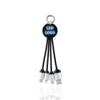 Short Charging Cable with Light