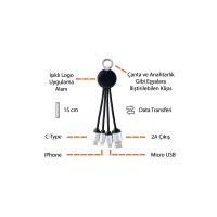 Short Charging Cable with Light