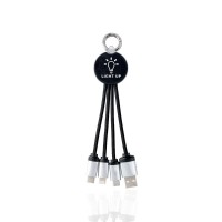 Short Charging Cable with Light