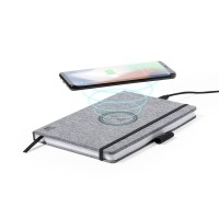 Geri Dönüştürülmüş Kumaştan Wireless Charger + Defter