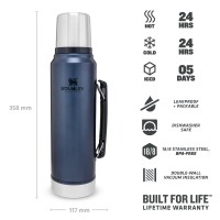Stanley Classic Vacuum Steel Thermos 1 Lt